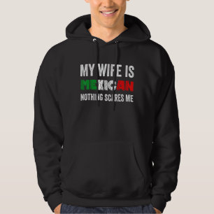 Moletom Mens Minha Esposa É Mexicana Nada Me Assusta.