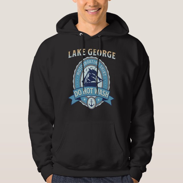 Moletom Mens Motorboating Lake George Ny Motorboating Do (Frente)