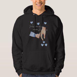 Moletom Mens Novo Pai De Um Menino Segurando Mãos Com Um B