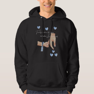 Moletom Mens Novo Pai De Um Menino Segurando Mãos Com Um B