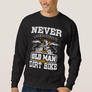 Moletom Mens Nunca Subestimam Um Velho Com Um Bi De Sujeir