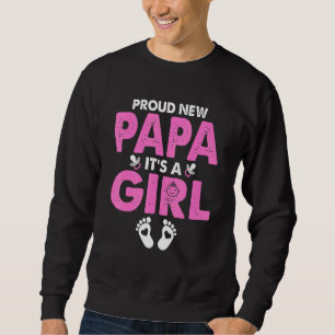 Moletom Mens Orgulhosos Novo Papá É Um Sexo Menino Que Rev