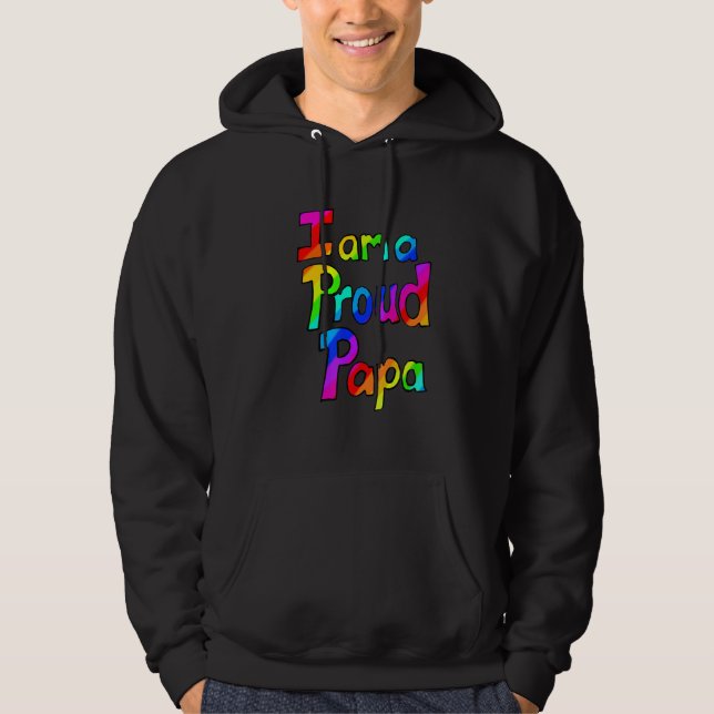 Moletom Mens Orud Papa Pai Padre Rainbow (Frente)