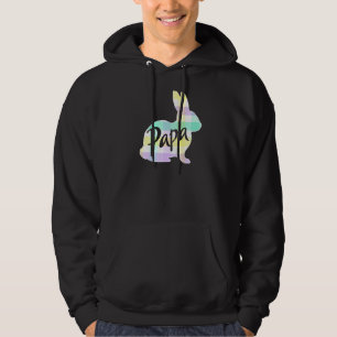 Moletom Mens Papa Coelho Coelho Xadrez Pastel Pai Avô Ea