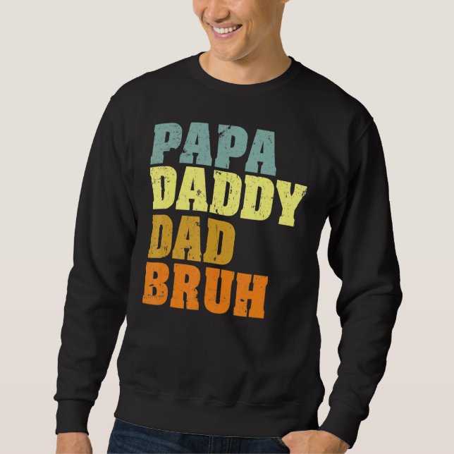 Moletom Mens Papa Pai Bruh Que Adora De Son Boys F (Frente)