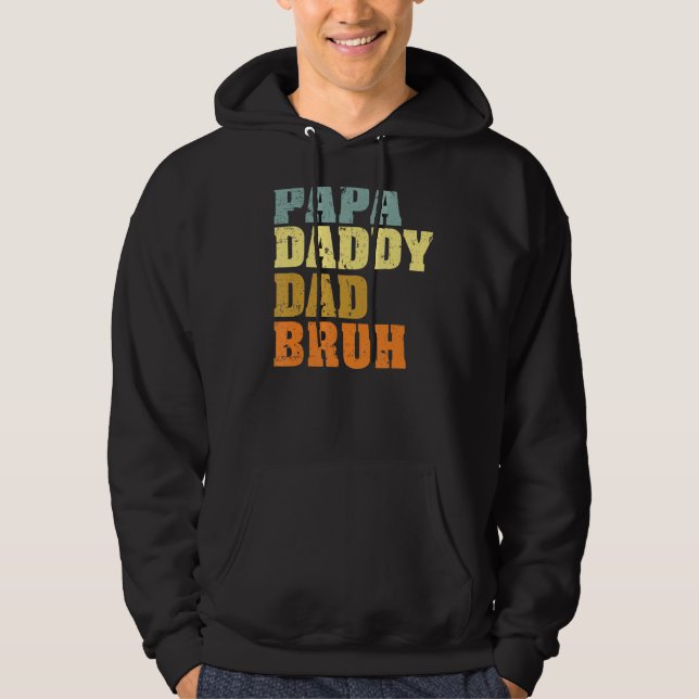 Moletom Mens Papa Pai Bruh Que Adora De Son Boys F (Frente)