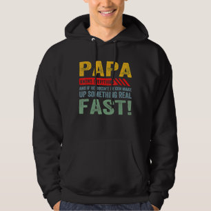Moletom Mens Papa sabe tudo Dia de os pais Vi do vovô