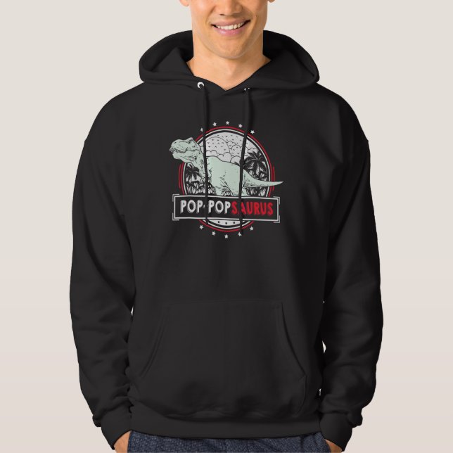 Moletom Mens Pop Popsaurus Rex Para Pop Pop (Frente)