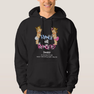 Moletom Mens Prince or Princess Daddy Gender Reveal Party