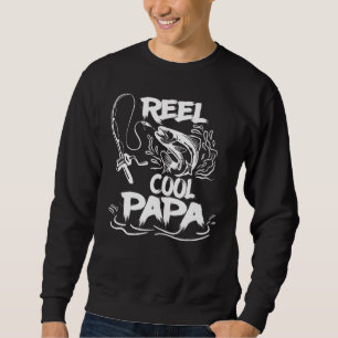 Moletom Mens Reel Legal Papa Pesca Teatro Dia de os pais F