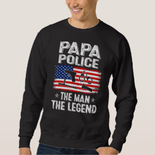 Moletom Mens Retro-Us Dia de os pais De Bandeira Papa Polí