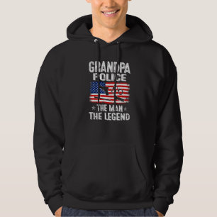 Moletom Mens Retro-Us Dia de os pais De Bandeira Vovô Polí