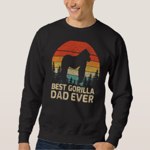 Moletom Mens Retro Vintage Melhor Pai de Gorila Nunca do P