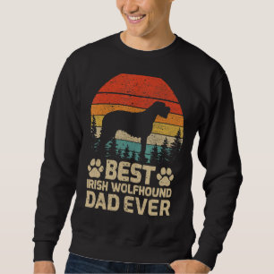 Moletom Mens Retro Vintage Melhor Pai Irlandês De Wolfhoun