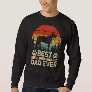 Moletom Mens Retro Vintage Melhor Pai Irlandês De Wolfhoun