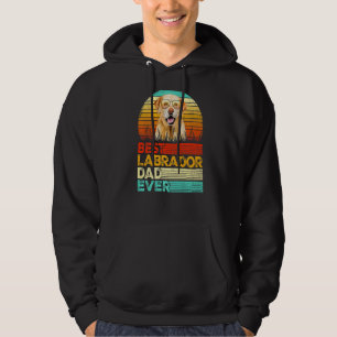 Moletom Mens Retro Vintage Melhor Pai Labrador Nunca Pais