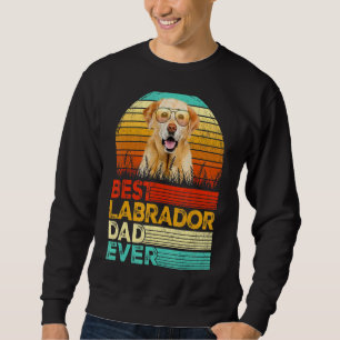 Moletom Mens Retro Vintage Melhor Pai Labrador Nunca Pais