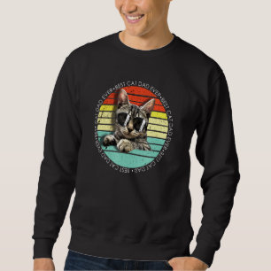 Moletom Mens Retro Vintage Óculos De Sol Melhor Pai De Gat