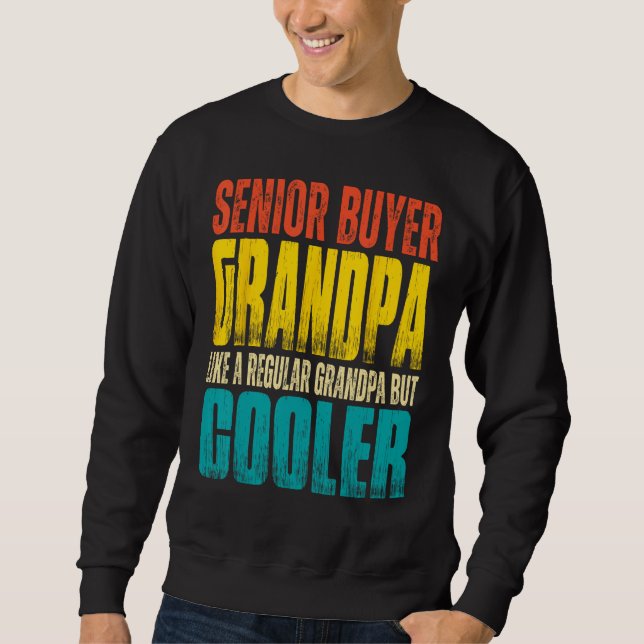 Moletom Mens Senior Buyer Grandpa  Like a Regular Grandpa  (Frente)
