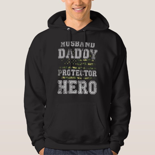 Moletom Mens Soldier Pai Protetor Contra Heróis (Frente)