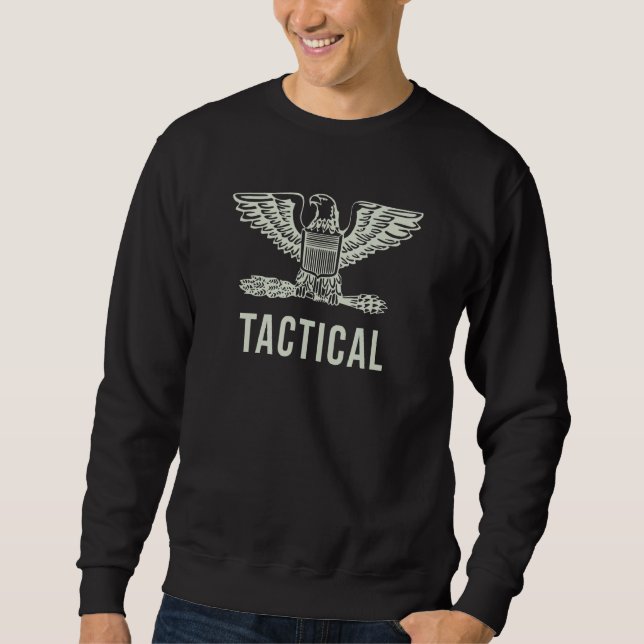 Moletom Mens Táticos para Homens Águia Militar Tático (Frente)