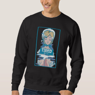 Moletom Mens Tired Vaporwave Aestética Femboy