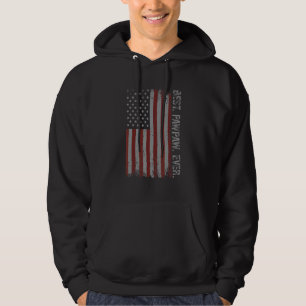 Moletom Mens Vintage Best Pawpaw Ever American Flag Padre