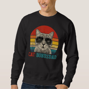 Moletom Mens Vintage Cat Bonus Pai Melhor Pai De Gato Algu