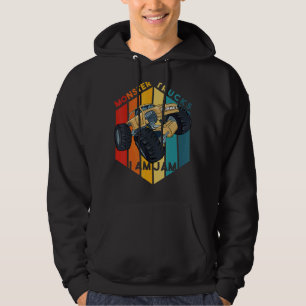 Moletom Mens Vintage Monster Truck É Meu Jam Retro Sunset