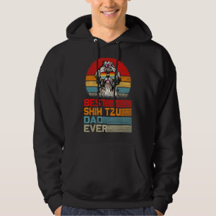 Moletom Mens Vintage Retro Melhor Pai Shih Tzu Nunca Pais