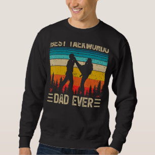 Moletom Mens Vintage Retro Melhor Pai Taekwondo Nunca Pai