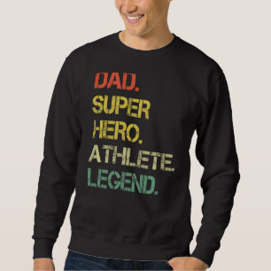 Moletom Mens Vintage Style Pai Hero Athlete Legenda Pai