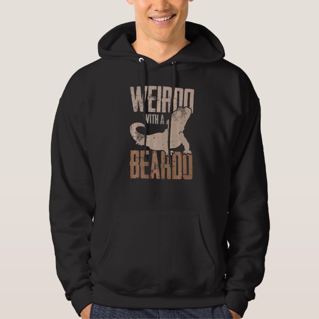 Moletom Mens Weirdo Com Um Pai De Barba Com Dia de os pais (Frente)