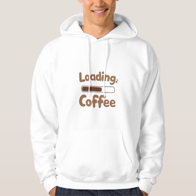 Moletom Men's / Youth Loading Coffee Hoodie – Funny Coffee (Frente)
