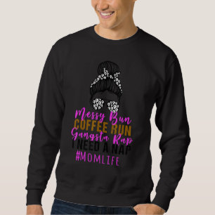 Moletom Mensageiro Bun Bleached Café Corra Gangsta Rap mãe