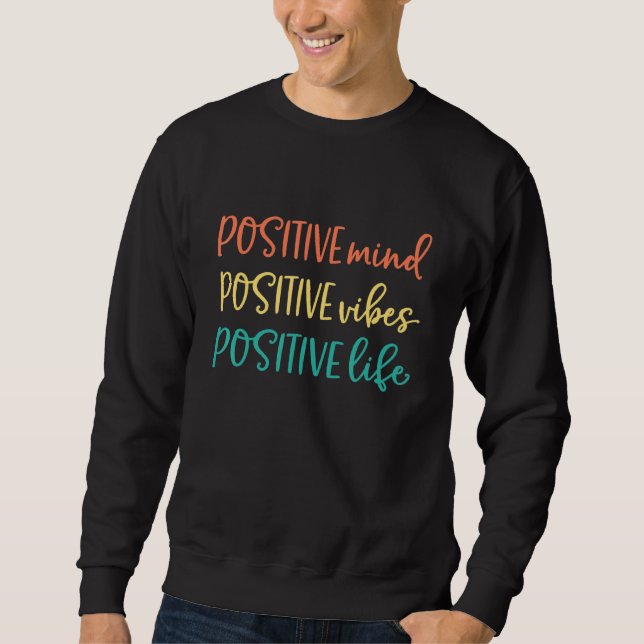 Moletom Mente Positiva Positiva Vibes Positivas - Seja Ha (Frente)
