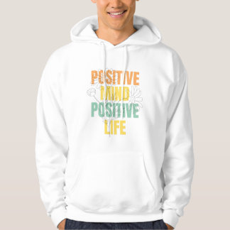Moletom Mente Positiva Vida Positiva Tipografia Floral