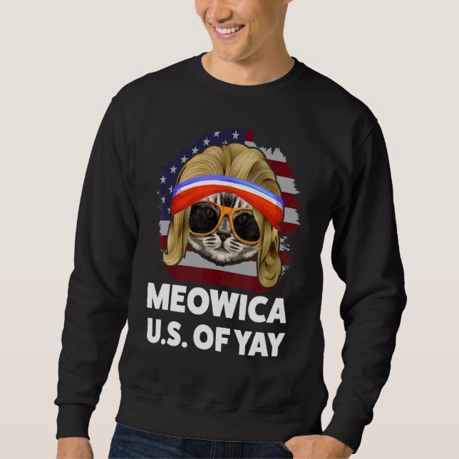 Moletom Meowica U S S Of Yay America (Frente)