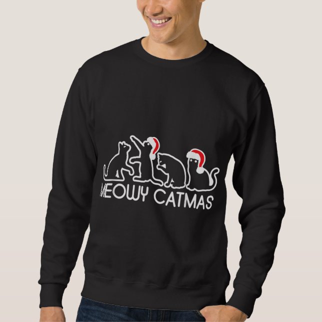 Moletom Meowy Catmas Cat Lover Xmas (Frente)