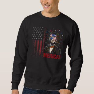 Moletom Merica 4 de julho Homens American Flag Usa Sunglas