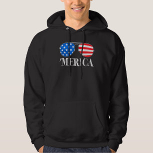 Moletom Merica 4 De Julho Óculos Solares Meninos Patriótic