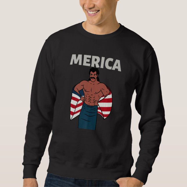 Moletom Merica American Mullet Business In Front Party In  (Frente)