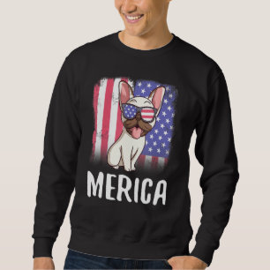 Moletom Merica French Bulldog Dog Frenchie American Flag 4