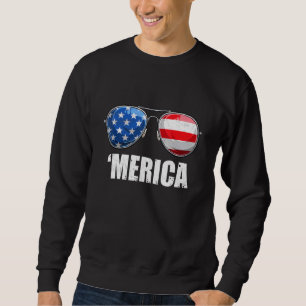 Moletom Merica Sunglass 4 De Julho Meninas Homens