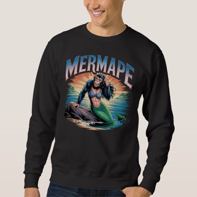 Moletom Mermape Illustration Combo Creature Funny (Frente)