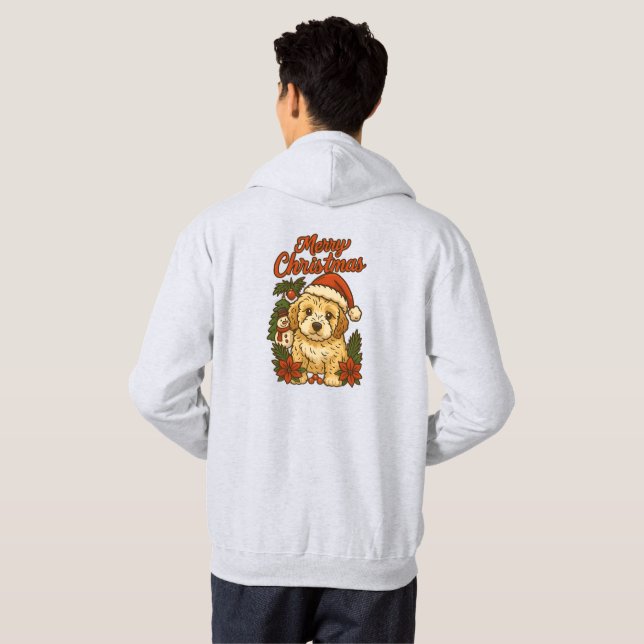 Moletom Merry Christmas Cockapoo T-Shirt (Parte Traseira Completa)