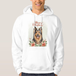 Moletom Merry Christmas Dog Cozy Winter Holiday Hoodie