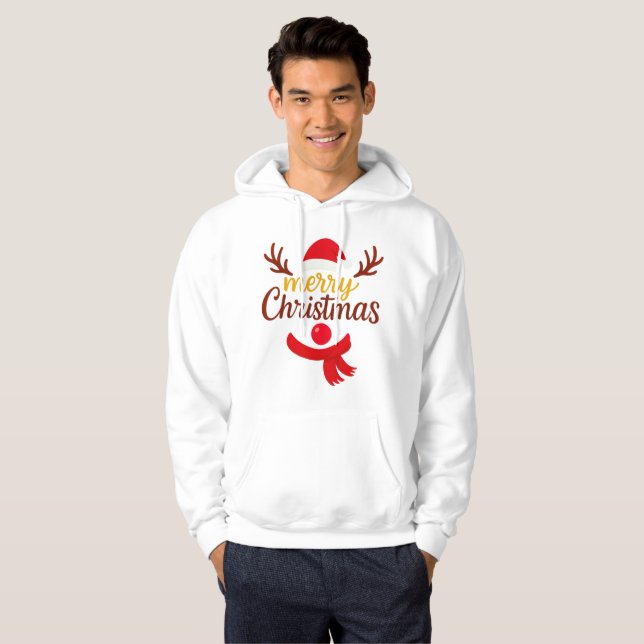 Moletom Merry Christmas Festive Hoodie (Frente Completa)