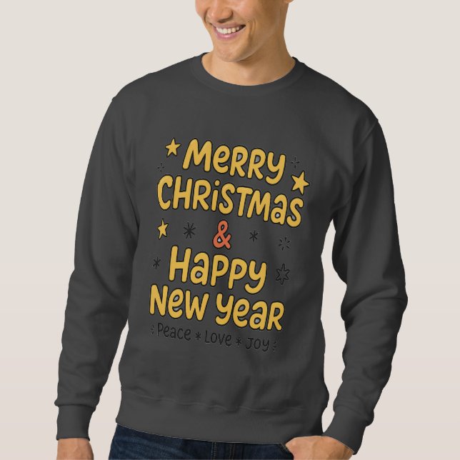 Moletom Merry Christmas Holiday & New Year Gift Sweatshirt (Frente)