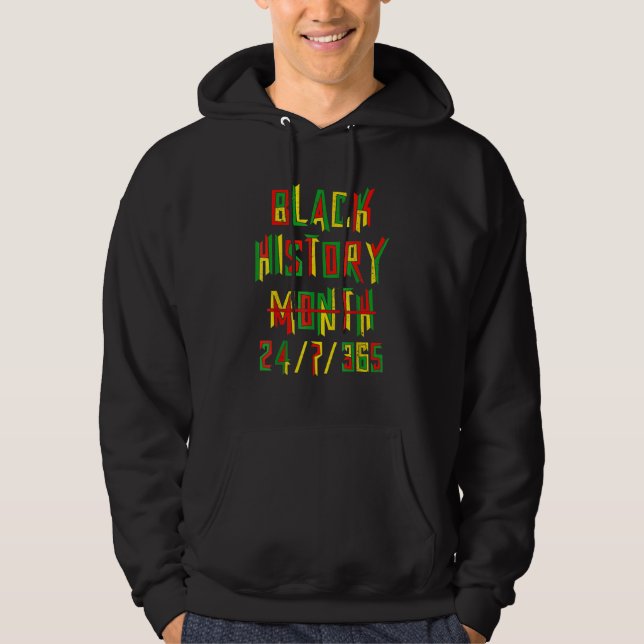 Moletom Mês da História Negra Melanina Orgulho Negro Afro- (Frente)